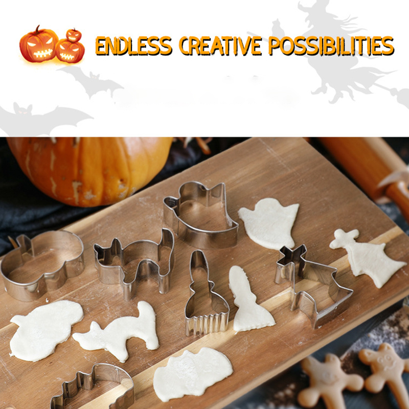 5/6/7/12PCS ฮาโลวีนเครื่องตัดค - Kitchen And Baking Equipment บทวิจารณ์และราคา